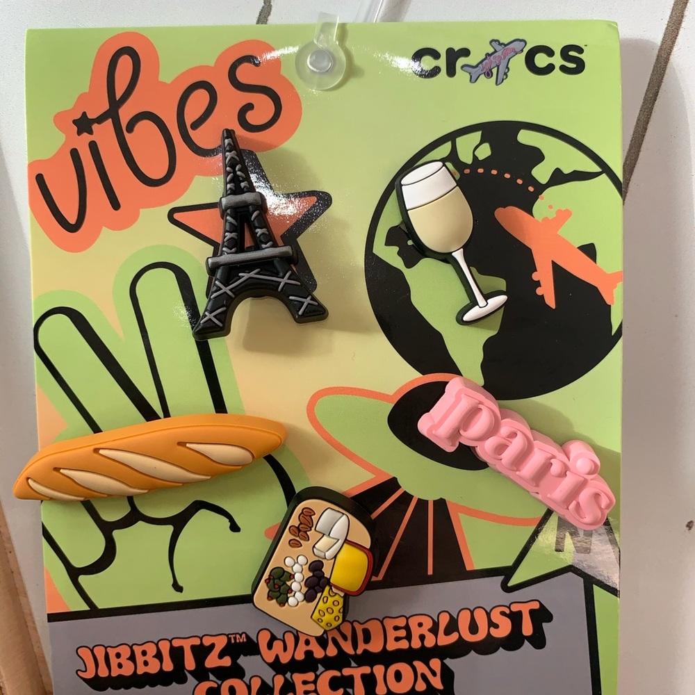Paris Crocs Jibbitz Wanderlust